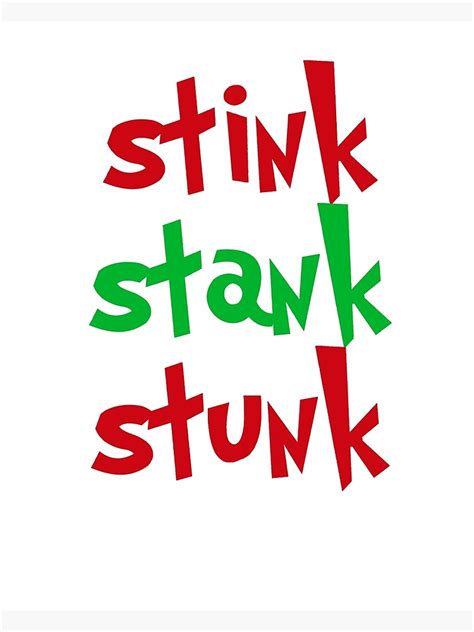 Stink Stank Stunk Free Printable